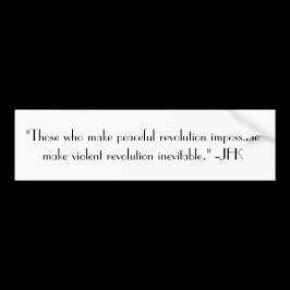 Para Coche Revolución pacífica Imposible pegatina de citas de