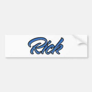 Para Coche Rick Name blue Aufkleber Pegatina Autoaufkleber