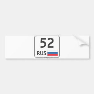 Para Coche RUS. Nizhny Novgorod. 52. Pegatina