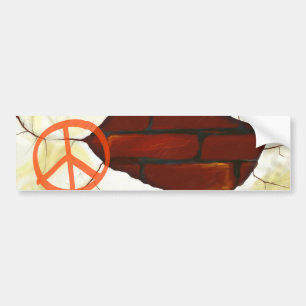 Para Coche Símbolo de paz en la pared, pegatina del parachoqu