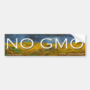 Para Coche Sin pegatina de parachoques GMO