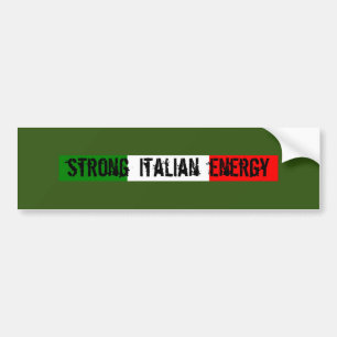 Para Coche Sólida pegatina de parachoques de energía italiana
