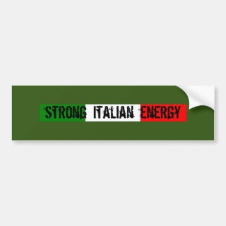 Para Coche Sólida pegatina de parachoques de energía italiana