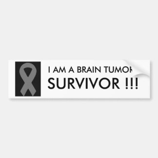Para Coche ¡SOY UN TUMOR CEREBRAL, SUPERVIVIENTE!!! pegatina