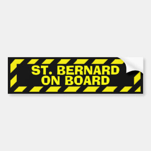 Para Coche St. Bernard a bordo del pegatina de precaución ama