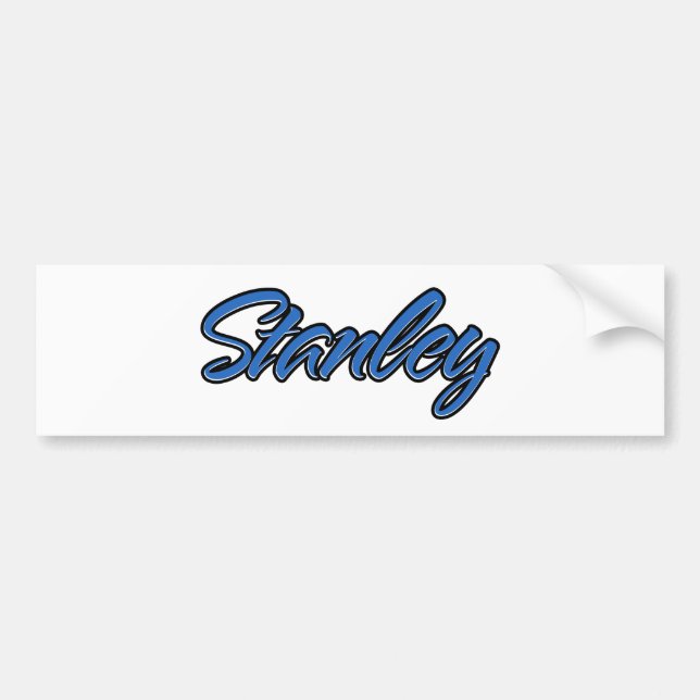 Para Coche Stanley Name blue Aufkleber Pegatina Autoaufkleber (Frente)