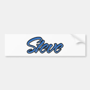 Para Coche Steve Name blue Aufkleber Pegatina Autoaufkleber