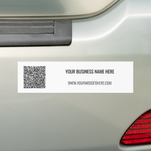 Para Coche Su código QR y la pegatina del parachoques de text
