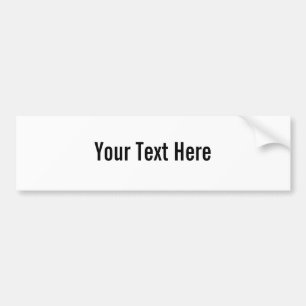 Para Coche Su pegatina de parachoques de Personalizado de tex