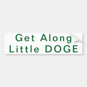 Para Coche Subir la pequeña pegatina del parachoques DOGE