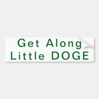 Para Coche Subir la pequeña pegatina del parachoques DOGE
