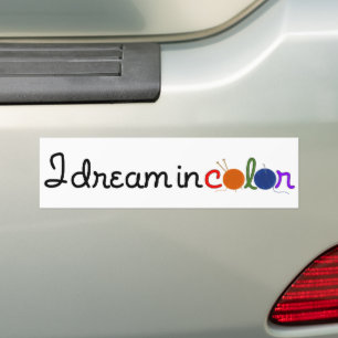 Para Coche Sueño con la pegatina del parachoques de color
