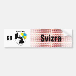 Para Coche Suiza Svizzera Svizra Graubünden pegatina de