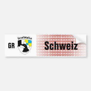 Para Coche Suiza Svizzera Svizra Graubünden pegatina de