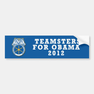 Para Coche Teamsters 2012 del pegatina de Favorable-Obama