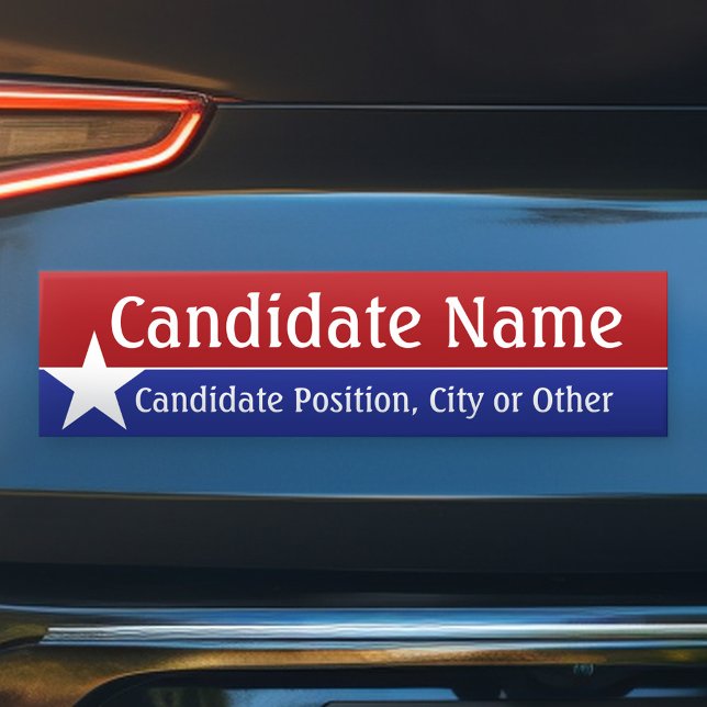 Para Coche Tema Político - ¡Personalizar Este Pegatina De Par (Create Your Own Bumper Sticker - Great for any election)