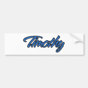 Para Coche Timothy Name blue Aufkleber Pegatina Autoaufkleber