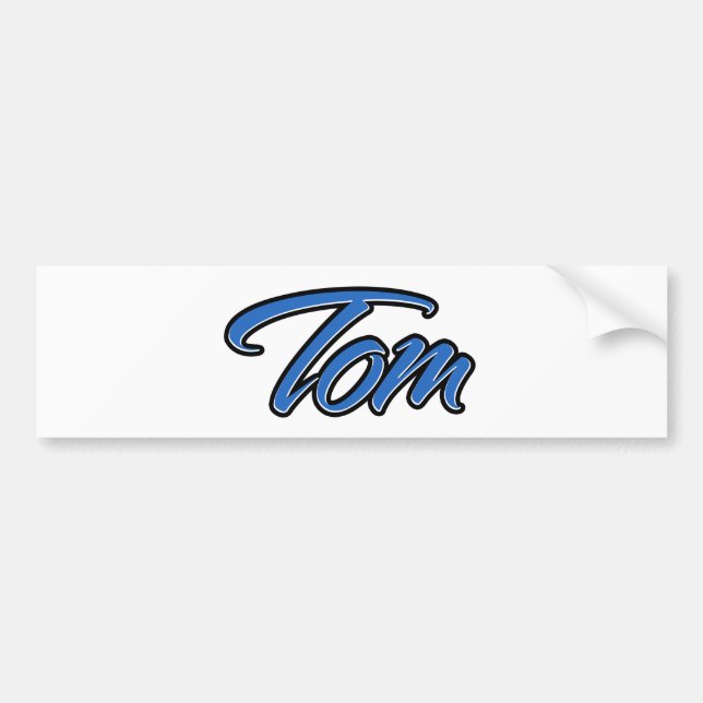 Para Coche Tom Name blue Aufkleber Pegatina Autoaufkleber (Frente)