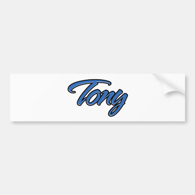 Para Coche Tony Name blue Aufkleber Pegatina Autoaufkleber (Frente)