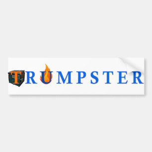 Para Coche Trumpster Pegatina de los basureros - Blanco