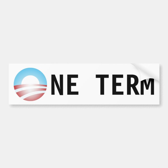 Para Coche Un pegatina anti de Obama del término (Frente)