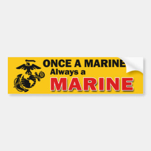 Para Coche Una vez un infante de marina siempre una pegatina