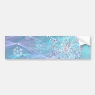 Para Coche Vals de la pegatina de parachoques de Snowflakes