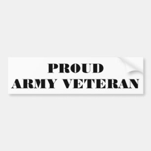 Para Coche Veterano orgulloso del ejército de la pegatina