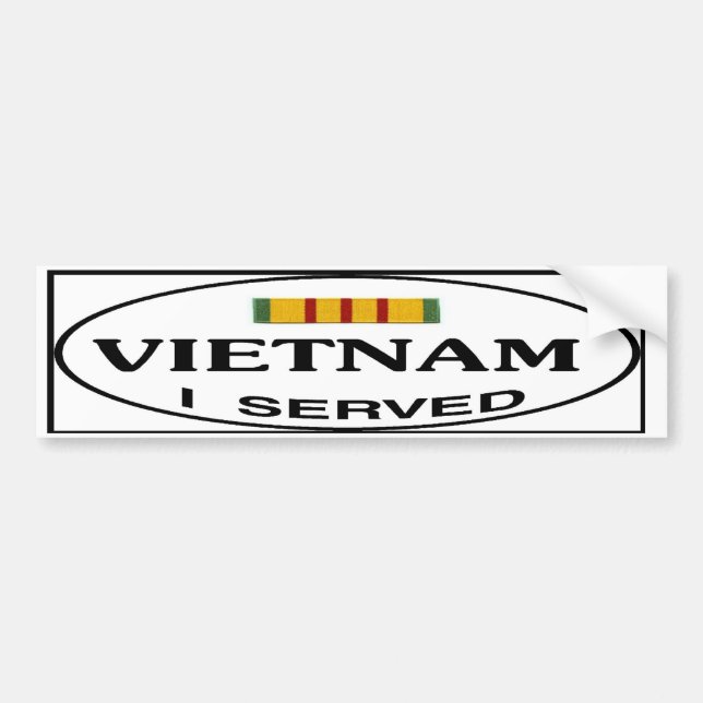 PARA COCHE VIETNAM SIRVIÓ AL PEGATINA (Frente)