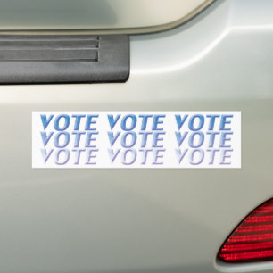 Para Coche voto - azul / blanco - Pegatina del parachoques