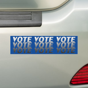 Para Coche voto - azul / gris / blanco - Pegatina del paracho