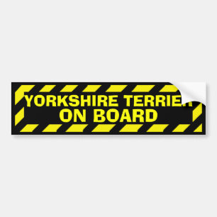 Para Coche Yorkshire Terrier a bordo pegatina de precaución a