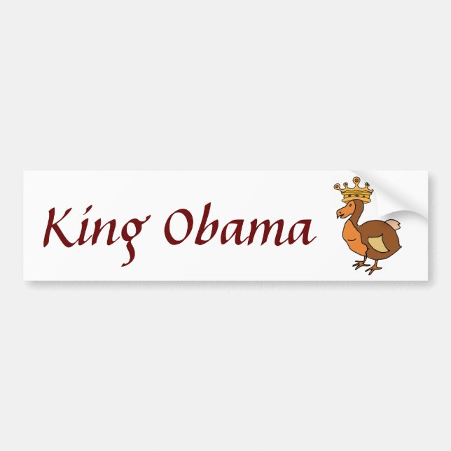 Para Coche ZC- pegatina de rey Obama (Frente)
