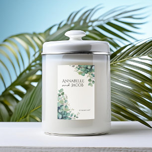 Para Comida Elegante acuarela deja etiqueta de velas