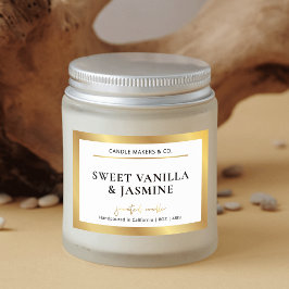 Para Comida Elegante y moderna etiqueta de velas de embalaje e