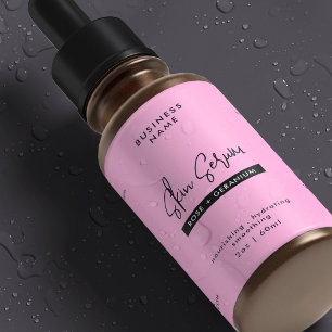 Para Comida Etiqueta a prueba de agua de frasco cosmético de c