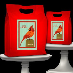 Para Comida Etiqueta de alimentación de cardenales rojos