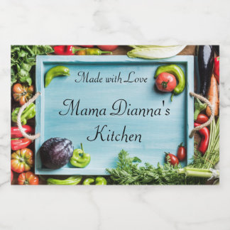 Para Comida Etiqueta de alimento personalizado vegetal