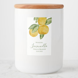 Para Comida Etiqueta de botella de limoncello, hermosa acuarel