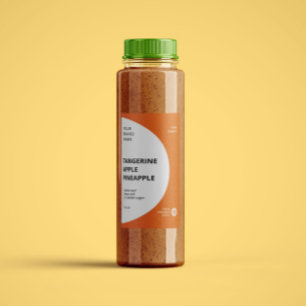 Para Comida Etiqueta de Botellas de Jugo de Batido Minimalista