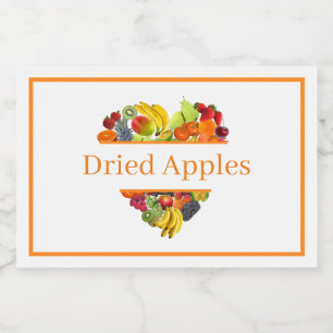 Para Comida Etiqueta de Contenedor de Alimento Lata de Manzana