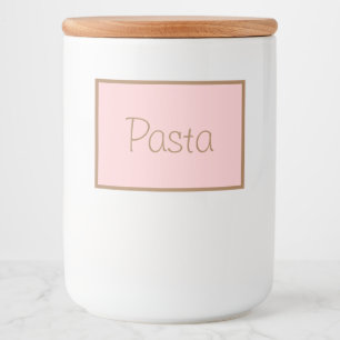 Para Comida Etiqueta de Contenedor de Alimento Pasta