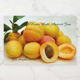 Para Comida Etiqueta de contenedor de atascos de Apricot hecha