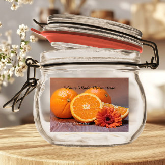 Para Comida Etiqueta de contenedor de jam marmalade hecha en c