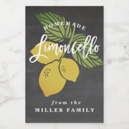 Para Comida Etiqueta de croqueta de Limoncello, minifrasco