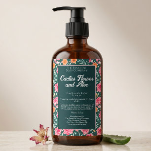 Para Comida Etiqueta de embalaje de cosméticos florales imperm