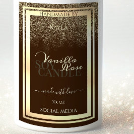 Para Comida Etiqueta de embalaje de productos marrones de lujo