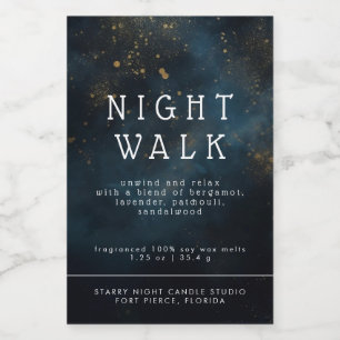 Para Comida Etiqueta de fusión de cera de velas azules de estr