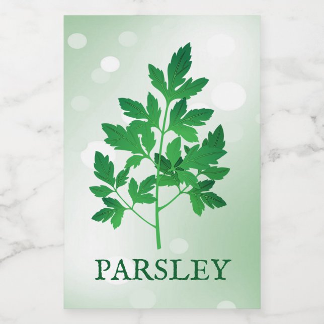 Para Comida Etiqueta de hierbas de Parsley (Etiqueta única)
