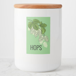 Para Comida Etiqueta de Hops